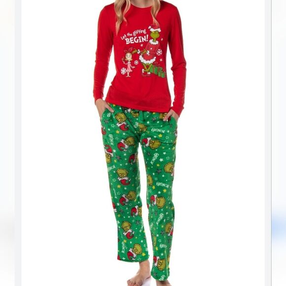The Grinch Let the Gifting Begin PJ Set Size L - Picture 1 of 16